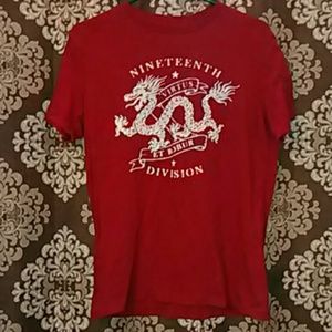 Red cotton t shirt from Aeropostale